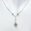 Artisanal Handmade .925 Silver Wire Chain & Crinoid Fossil Necklace - 17"