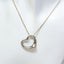 Sterling Silver Floating Open Heart Pendant Necklace - 20"