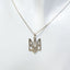 Sterling Silver Ukrainian Tryzub Trident Pendant Necklace - 20"