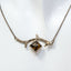 925 Sterling Silver Nature-Inspired Cast Branch Necklace with 10mm Green Amber