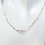 Sterling Silver Infinity Station Paperclip Chain - 18"