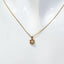 14K Yellow Gold Floral Diamond Pendant Necklace - 0.10ct