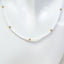 18" Kyocera Opal & 14K Yellow Gold Bead Necklace