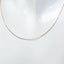 Delicate 17" 10K Rose Gold Fine Curb Chain Necklace - 0.76g