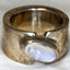Bijou Designed 925 Sterling Silver Moonstone Cabochon Ring - Size 6.5