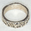 925 Sterling Silver Tree Bark Patterned Band Ring - Size 6.5