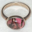 925 Sterling Silver Canadian Rhodonite Ring - 10x12mm Oval Cabochon, Size 7