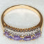 14k Yellow Gold Tanzanite and Diamond Multi-Stone Ring - Size 8