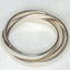 Classic 925 Sterling Silver Interlocking Russian Wedding Band - Size 11