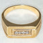 10k Yellow Gold Diamond Channel Set Band - Size 10