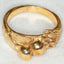 Artisan Sculptural 10k Yellow Gold Statement Ring - Size 6