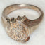 Artisan Sculptural Sterling Silver Wolf Signet Ring - Size 10