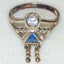 Whimsical 925 Silver Figural Girl Ring - Size 6.5
