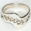 Sterling Silver Lacy Cut-Out Wave Ring - Size 8.5