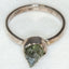 Sterling Silver Free-Form Moldavite Ring - Size 10
