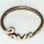 925 Sterling Silver "LOVE" Script Ring