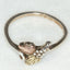 Sterling Silver Tri-Tone Leaf Ring - Size 5.25