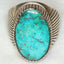 925 Silver Turquoise Statement Ring - Size 10.5