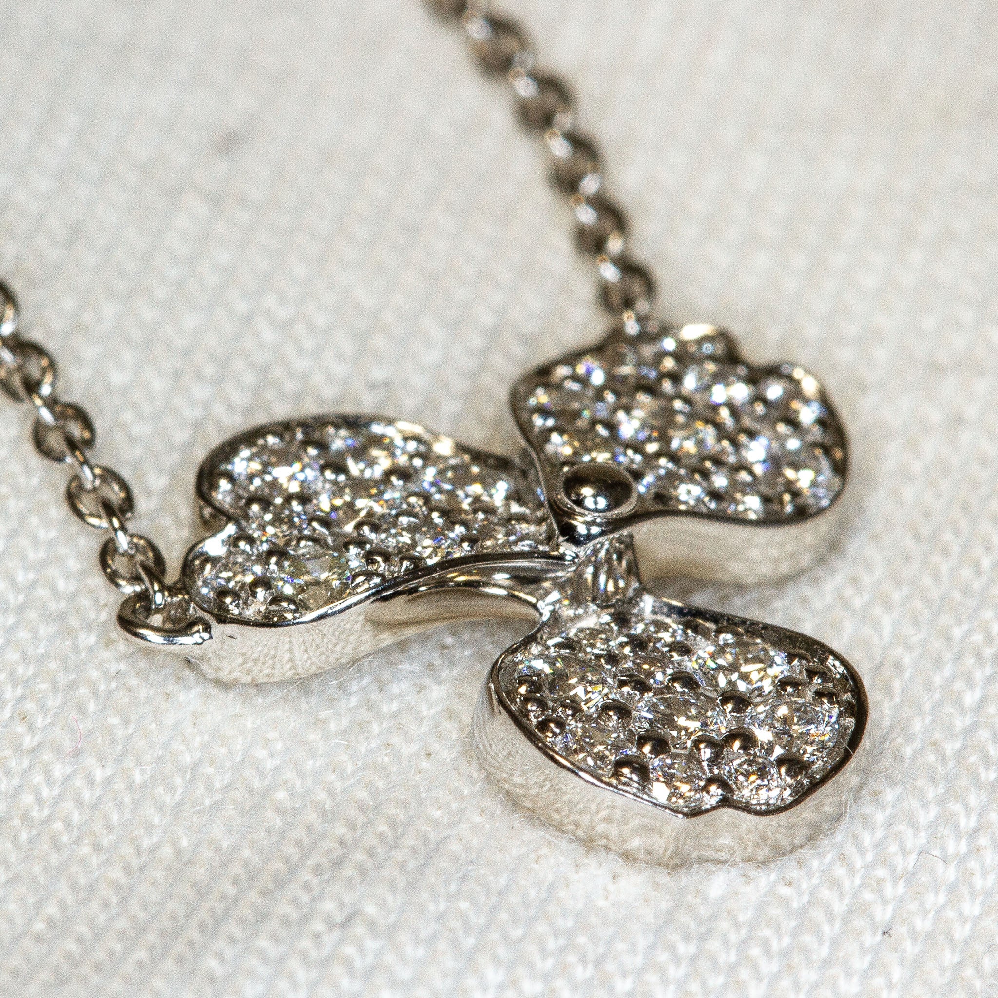 Authentic Tiffany & Co. Platinum 950 Diamond Paper Flowers Necklace, 16" - Pre-Owned Secondary image