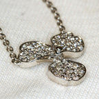 Authentic Tiffany & Co. Platinum 950 Diamond Paper Flowers Necklace, 16" - Pre-Owned