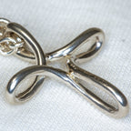 Tiffany & Co. Sterling Silver Infinity Cross Pendant Necklace - 20" Pre-owned