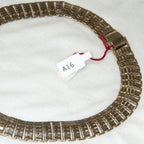 Ladies Stainless Steel Wide Articulated Link Collar Choker Necklace Pre-Owned