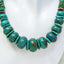 Chunky Natural Turquoise Beaded Statement Necklace - 19"