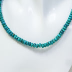 17" Natural Turquoise Heishi Bead Necklace