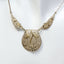 15" Filigree Sterling Silver Cubic Zirconia Statement Necklace