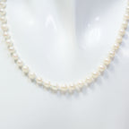 Elegant 18" 5mm Knotted Pearl Necklace with 14K Yellow Gold Clasp