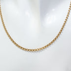 10k Yellow Gold Curb Link Chain Necklace - 22" - Pre-Owned