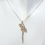 Novica Sterling Silver Maya Macaw Pendant Necklace - 18"