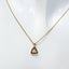 14k Yellow Gold Geometric Diamond Accent Pendant Necklace - 17"