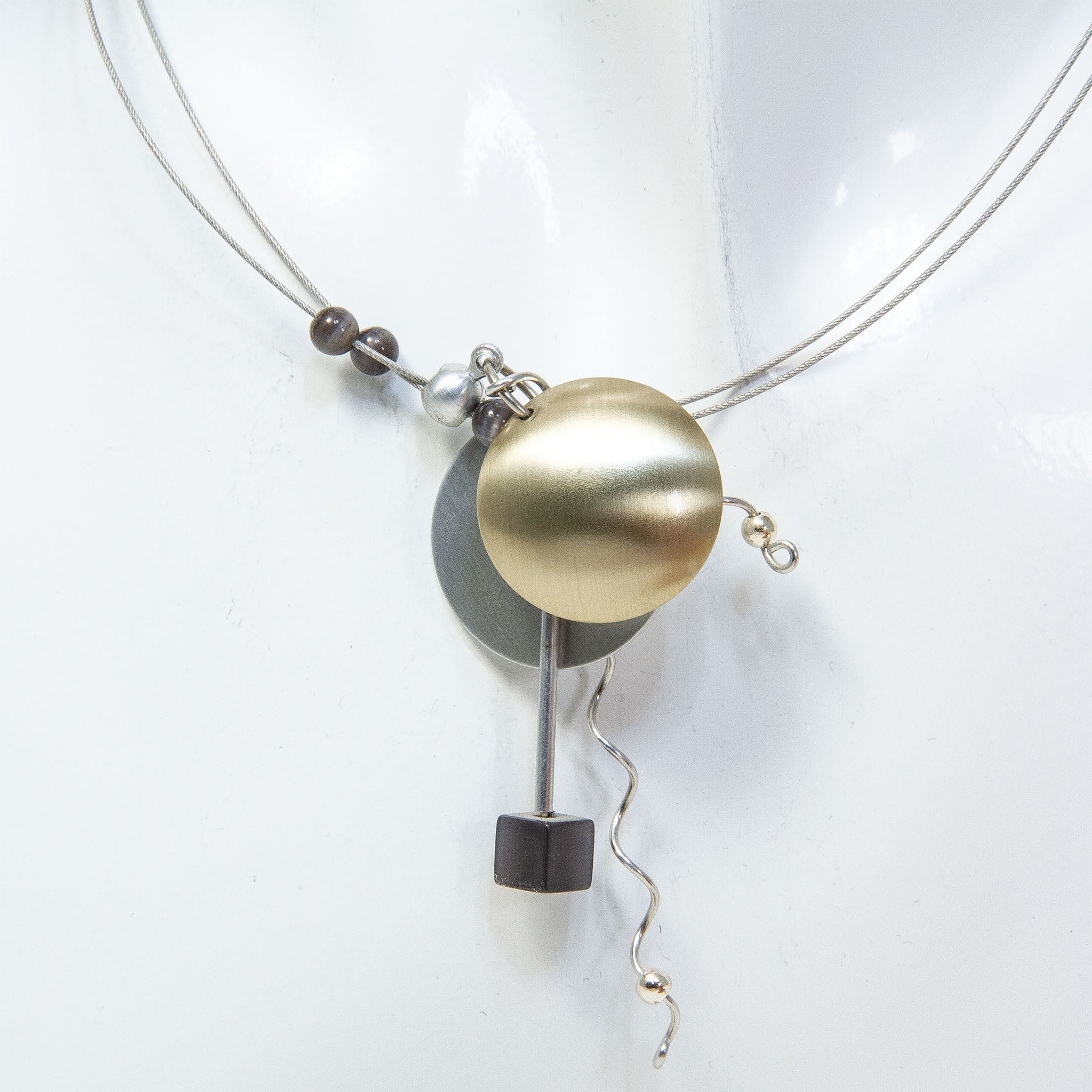 Christophe Poly Modernist Pendant Necklace - 18"
