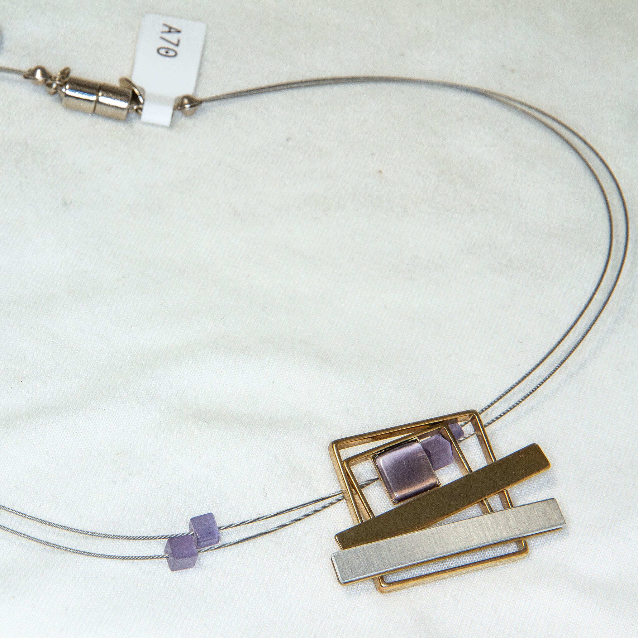 Christophe Poly Modernist Geometric Pendant - 18"