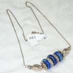Balinese Sterling Silver & Lapis Lazuli Artisan Necklace - 19"