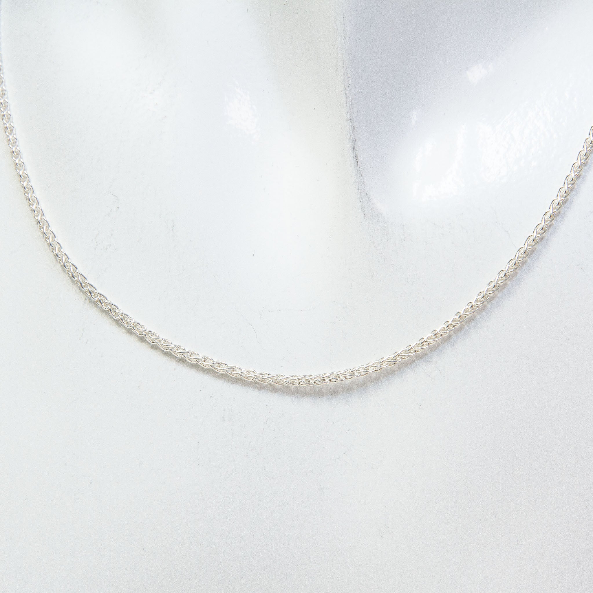 24" Sterling Silver Wheat Chain Necklace - 6.19g