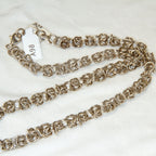 20" Handcrafted 925 Sterling Silver Woven Link Chain Necklace