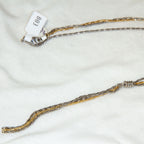 Two-Tone Sterling Silver Lariat Y-Necklace - 8.12g