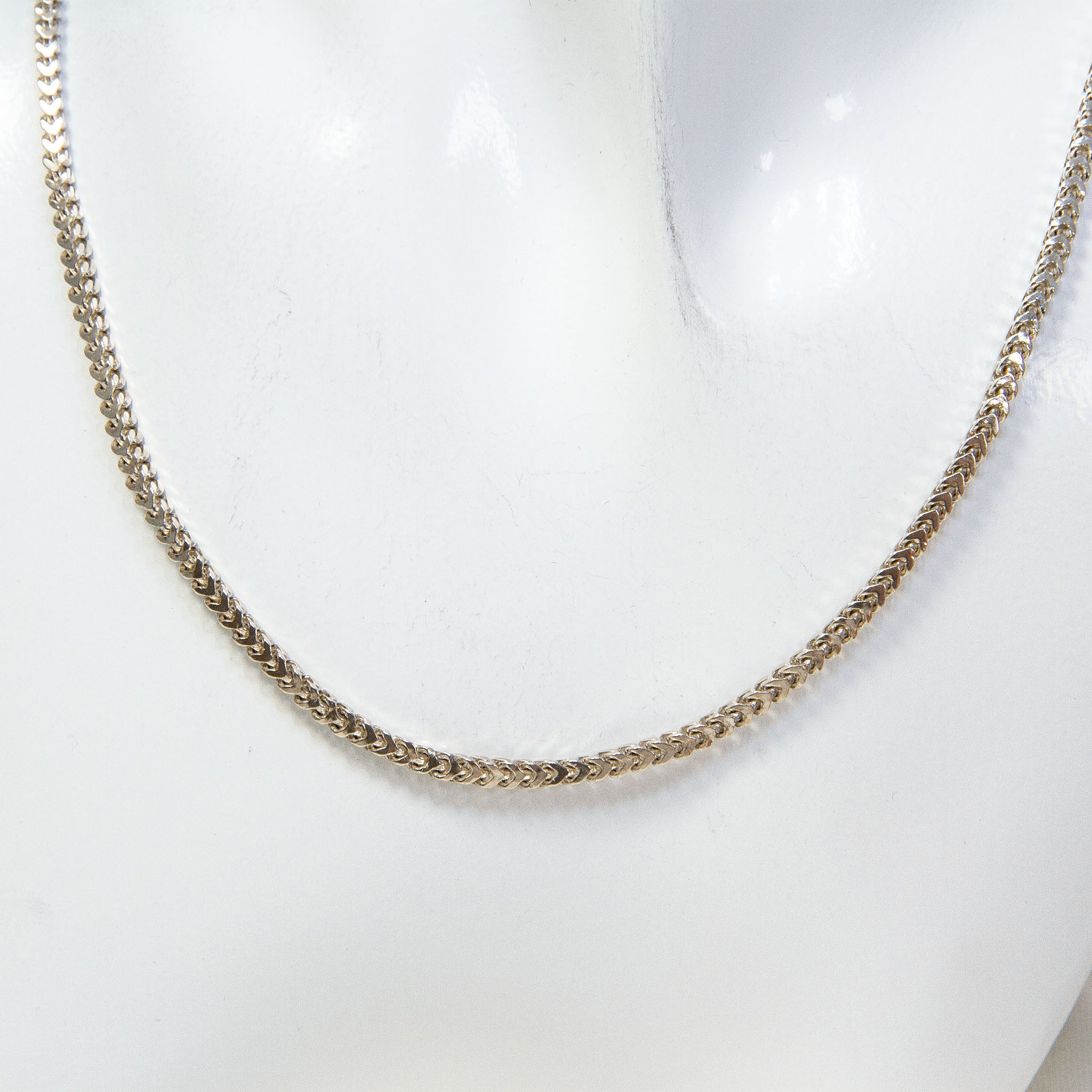 29" Heavyweight Sterling Silver Franco Chain - 25.42g