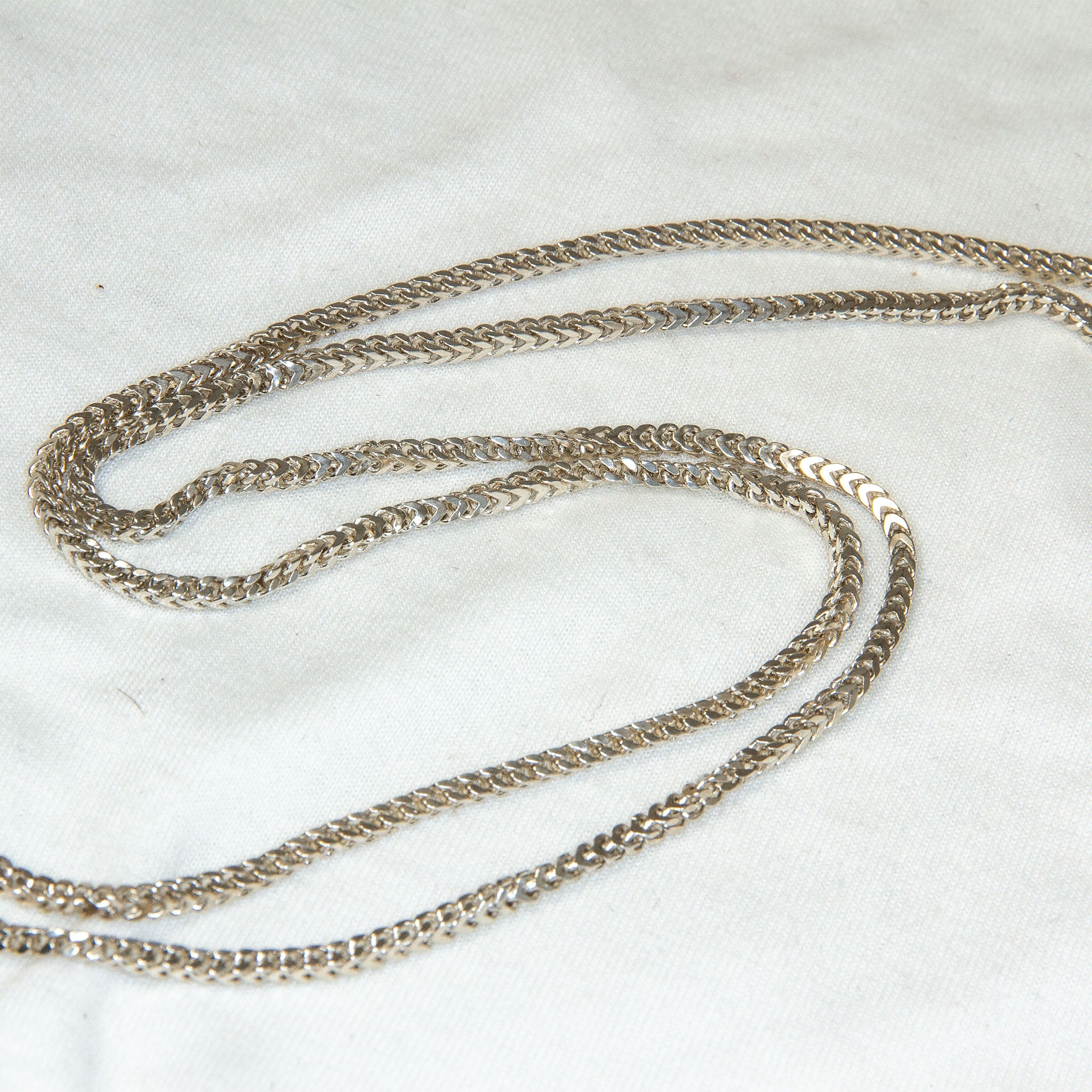 29" Heavyweight Sterling Silver Franco Chain - 25.42g