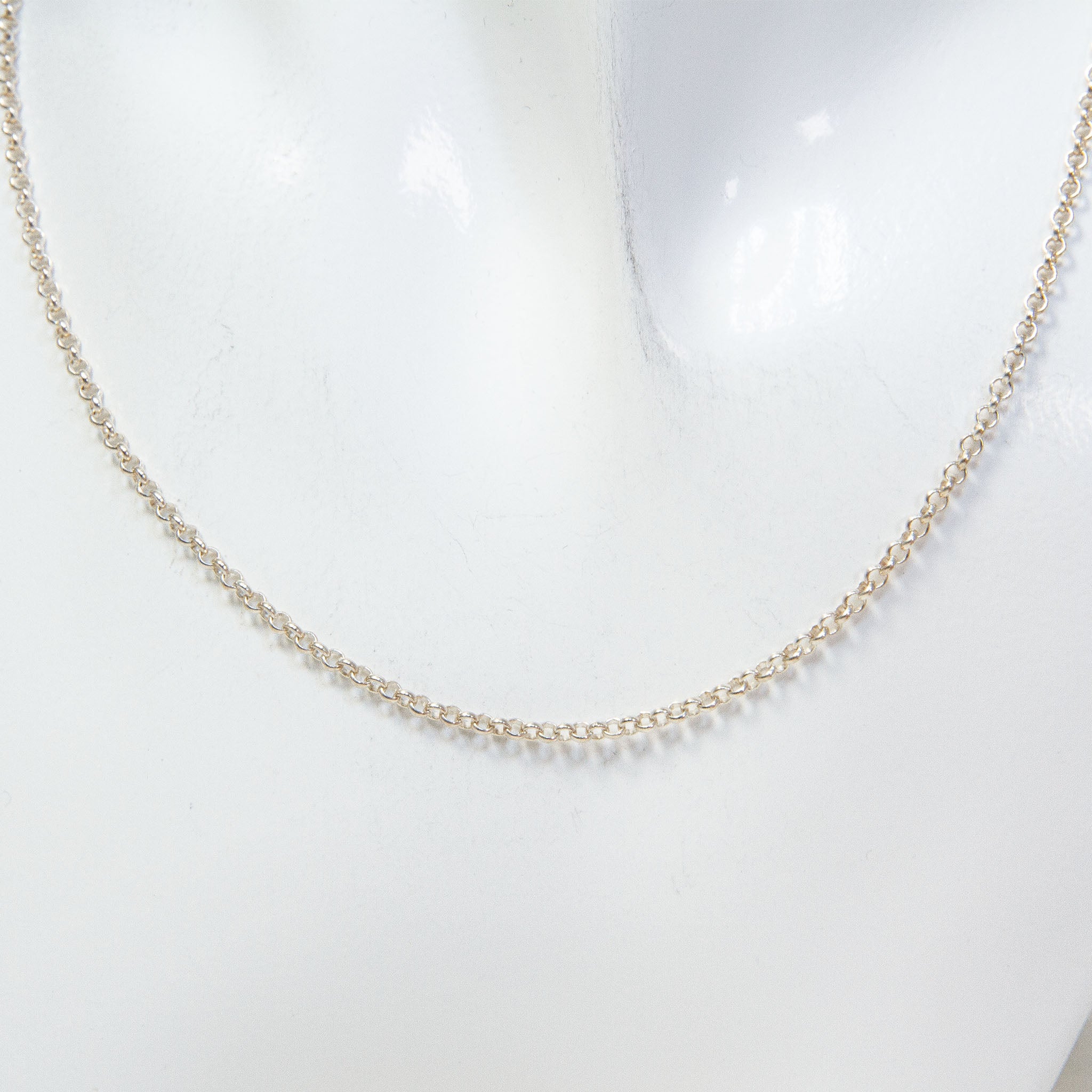 18" Sterling Silver Rolo Chain Necklace - 4.86g Main image