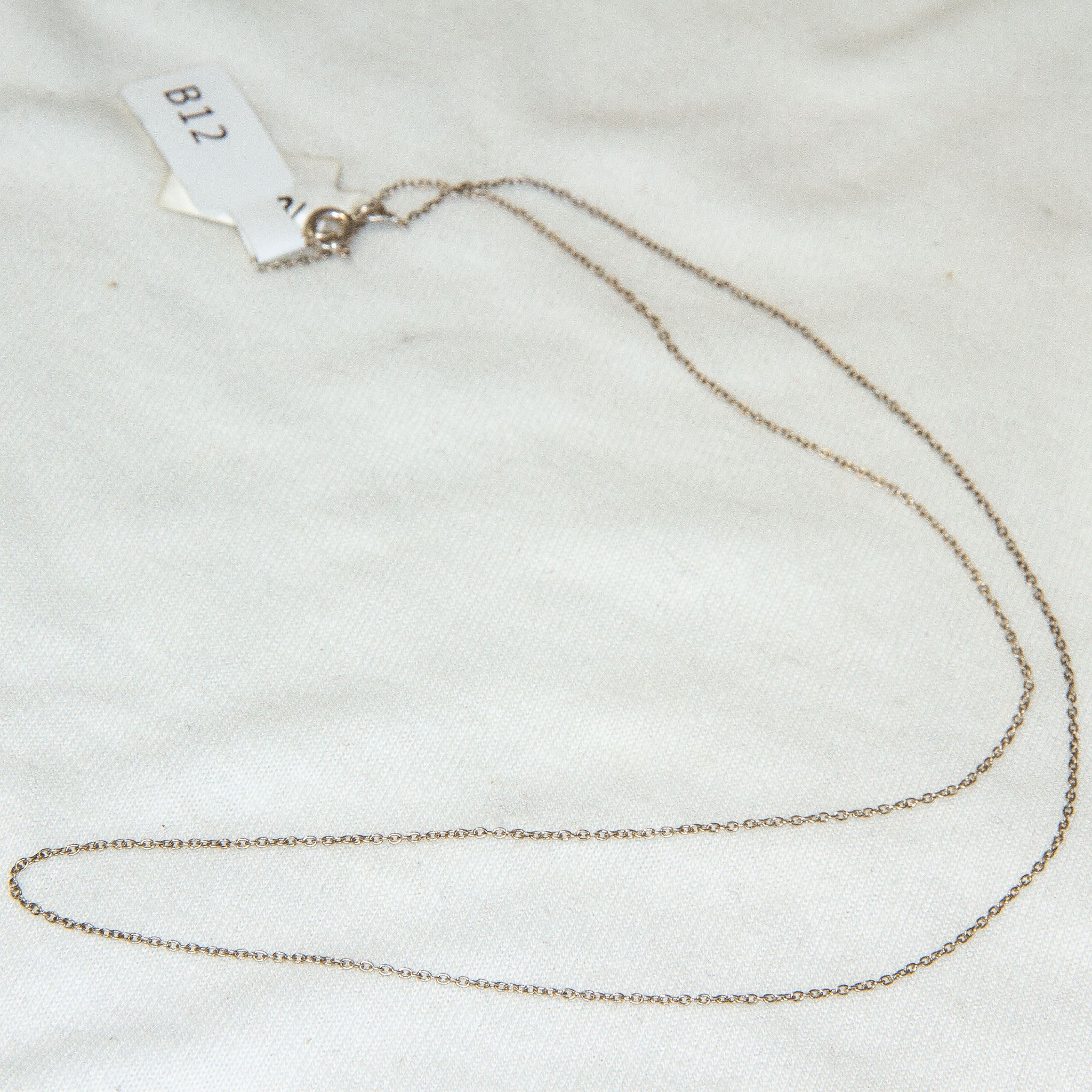 18" Ultra-Fine Sterling Silver Cable Chain Necklace Secondary image