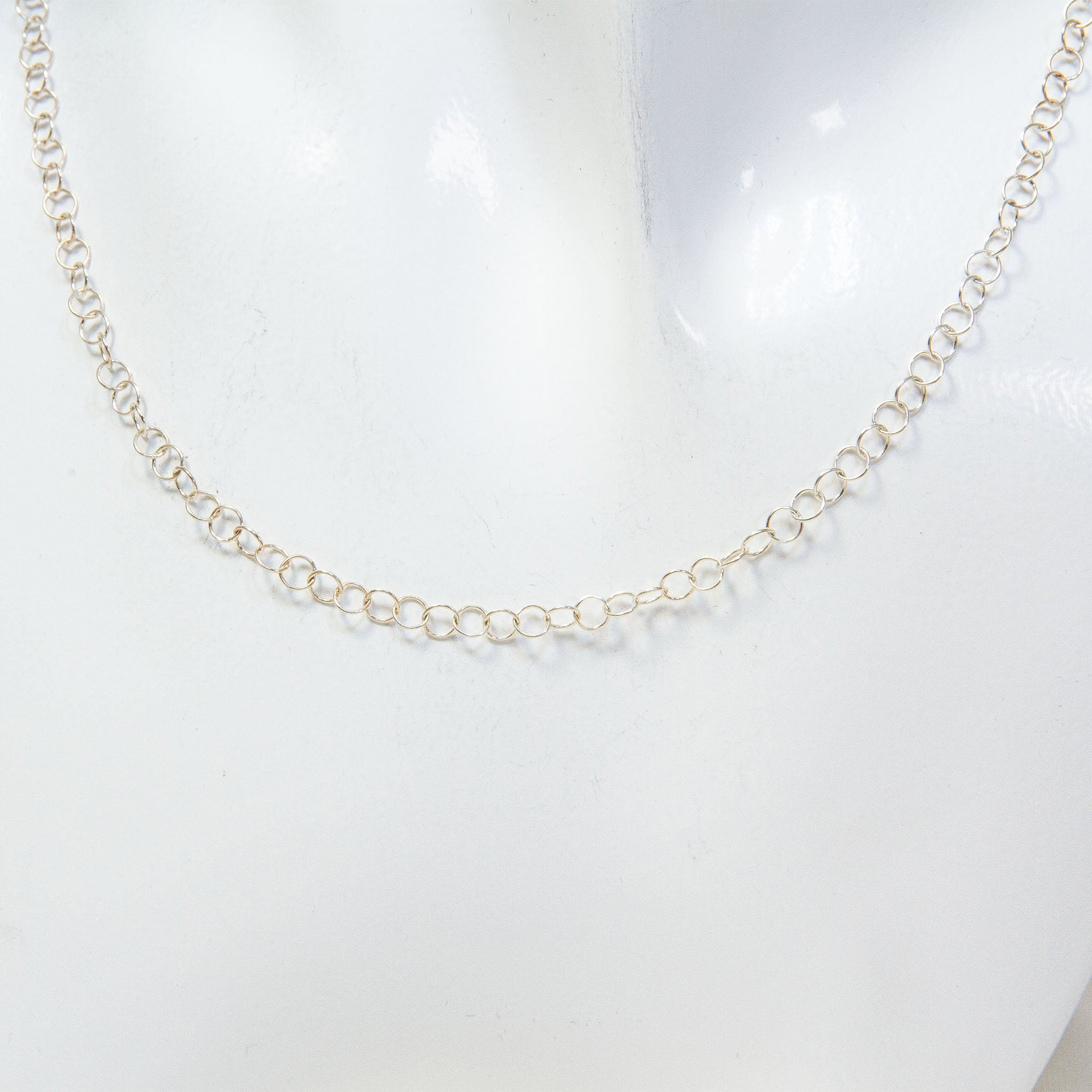 32" Sterling Silver Open Link Rolo Chain - 4.30g Main image