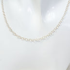 32" Sterling Silver Open Link Rolo Chain - 4.30g