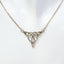 Sterling Silver Celtic Knot Triangular Pendant Necklace - 17"
