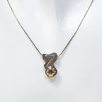 Sterling Silver Modernist Zultanite Pendant Necklace - 18"