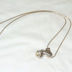 Sterling Silver Modernist Zultanite Pendant Necklace - 18"