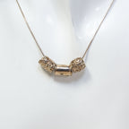 Sterling Silver 3-Piece Tube Pendant Necklace - 24"