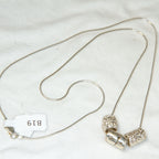 Sterling Silver 3-Piece Tube Pendant Necklace - 24"